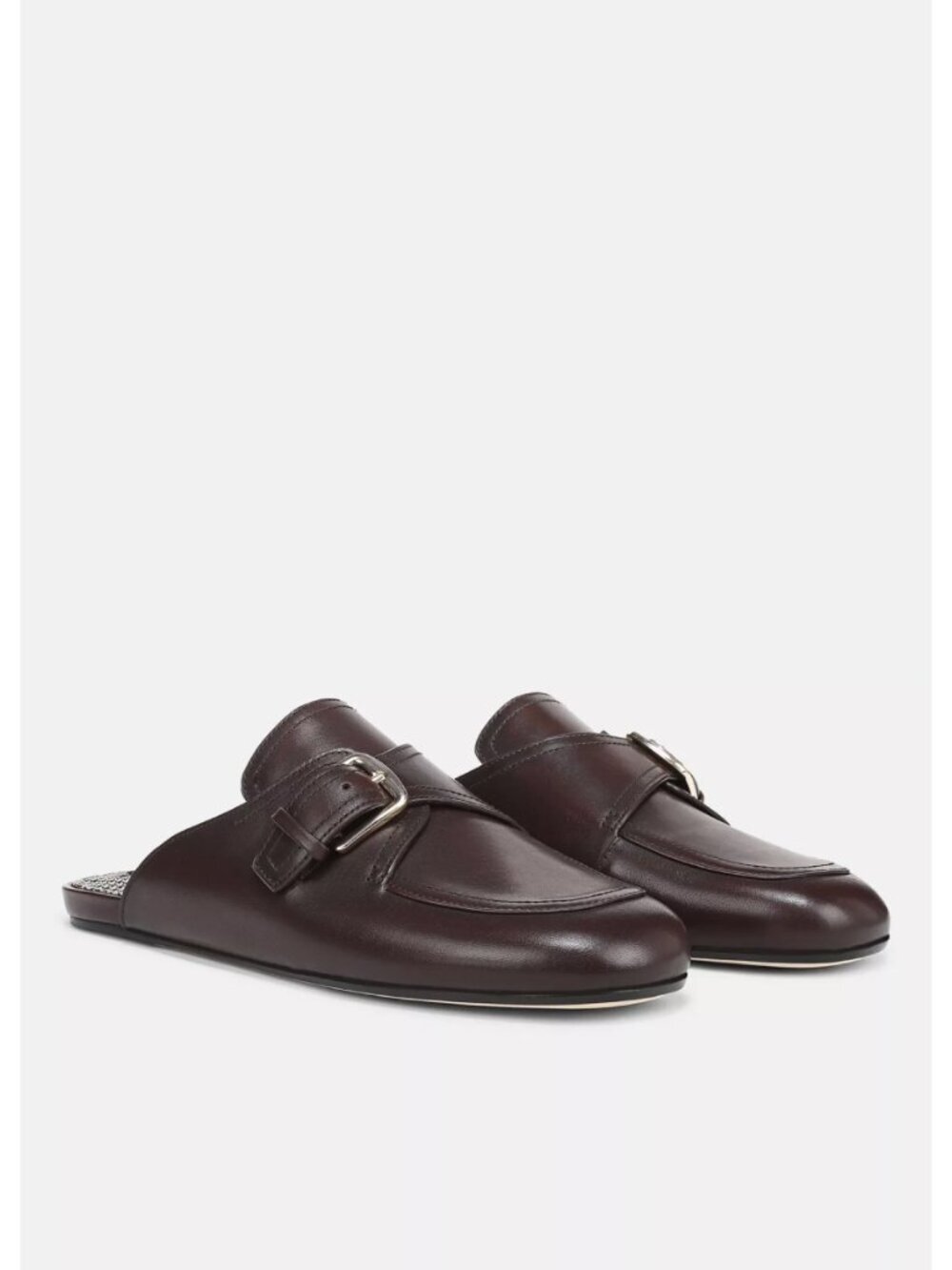 New Vince Minetta Leather Loafer Mule Chili Brown Sz 6.5